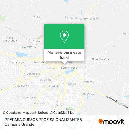 PREPARA CURSOS PROFISSIONALIZANTES mapa