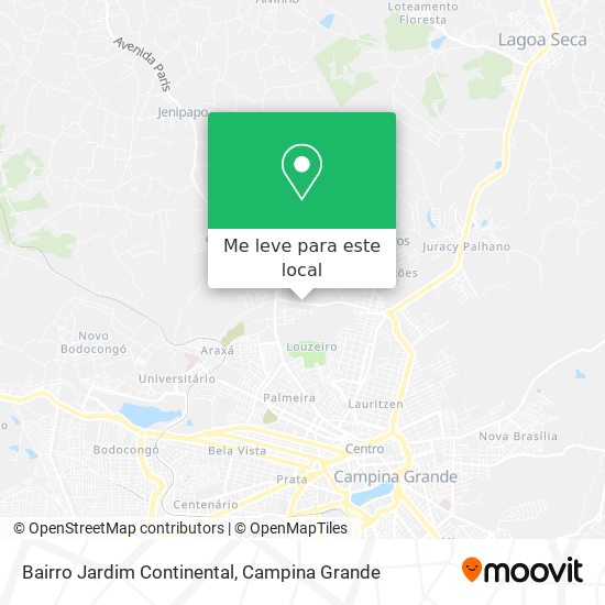 Bairro Jardim Continental mapa