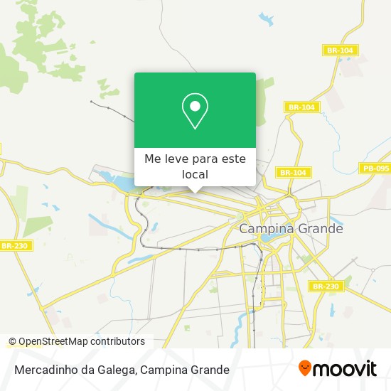 Mercadinho da Galega mapa