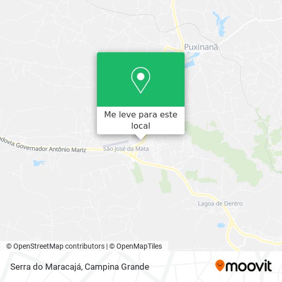 Serra do Maracajá mapa