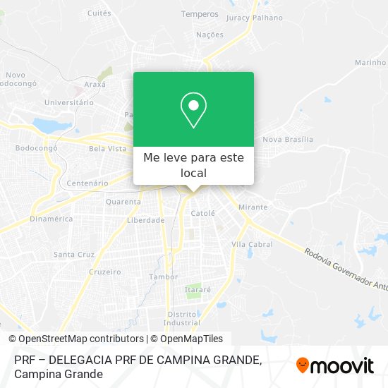 PRF – DELEGACIA PRF DE CAMPINA GRANDE mapa