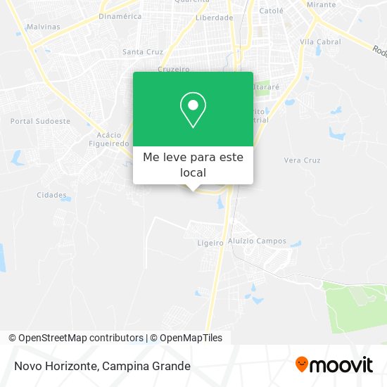 Novo Horizonte mapa
