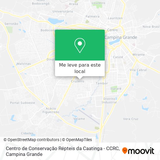 Centro de Conservação Répteis da Caatinga - CCRC mapa