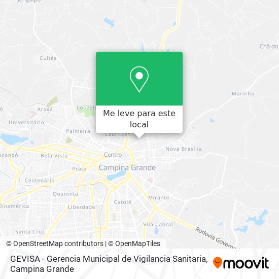 GEVISA - Gerencia Municipal de Vigilancia Sanitaria mapa