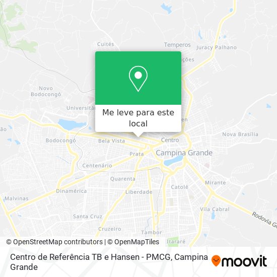 Centro de Referência TB e Hansen - PMCG mapa