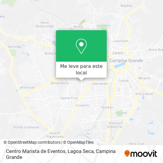Centro Marista de Eventos, Lagoa Seca mapa