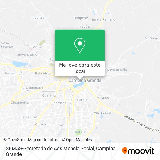 SEMAS-Secretaria de Assistência Social mapa