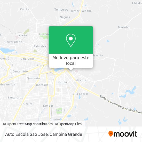 Auto Escola Sao Jose mapa