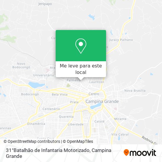 31°Batalhão de Infantaria Motorizado mapa