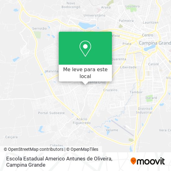 Escola Estadual Americo Antunes de Oliveira mapa