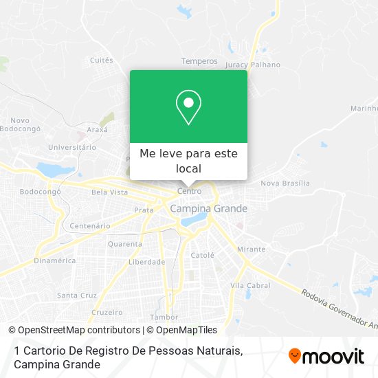 1 Cartorio De Registro De Pessoas Naturais mapa