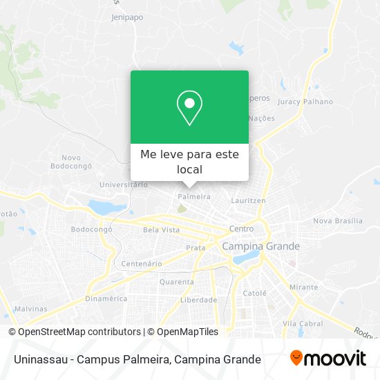 Uninassau - Campus Palmeira mapa