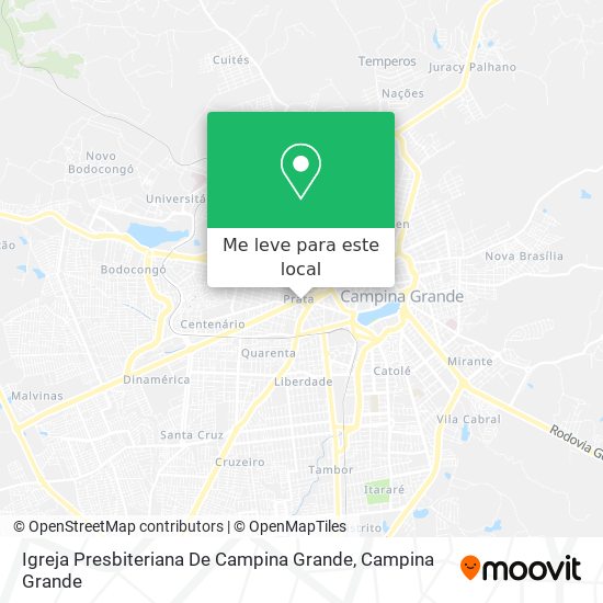 Igreja Presbiteriana De Campina Grande mapa