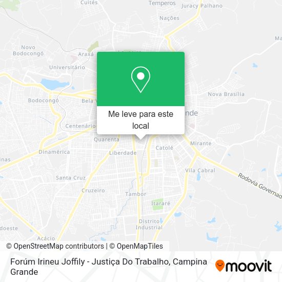 Forúm Irineu Joffily - Justiça Do Trabalho mapa
