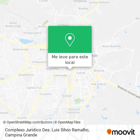 Complexo Juridico Des. Luis Silvio Ramalho mapa