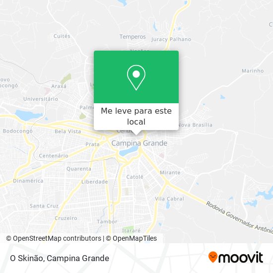 O Skinão mapa