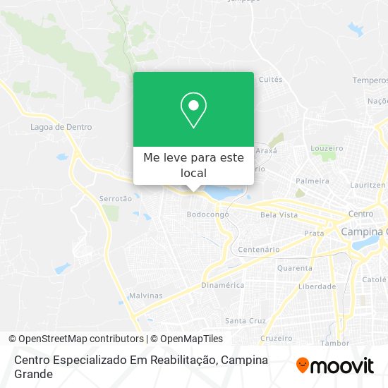Centro Especializado Em Reabilitação mapa