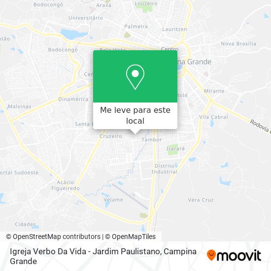 Igreja Verbo Da Vida - Jardim Paulistano mapa