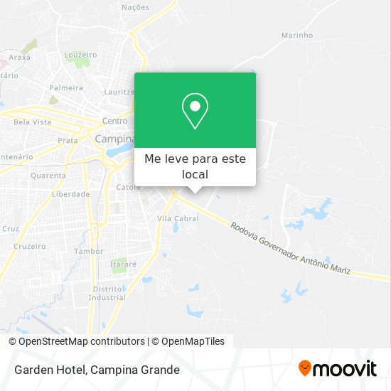 Garden Hotel mapa