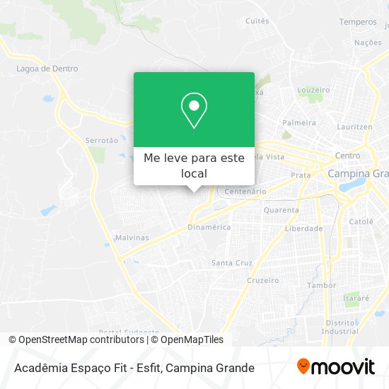 Acadêmia Espaço Fit - Esfit mapa