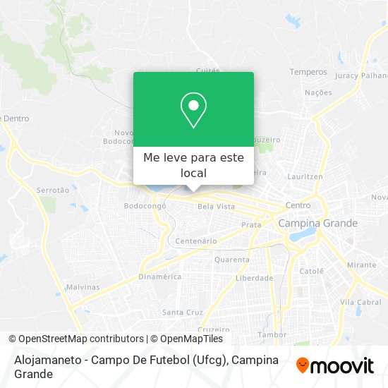 Alojamaneto - Campo De Futebol (Ufcg) mapa