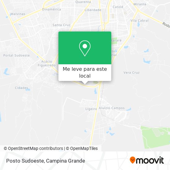 Posto Sudoeste mapa