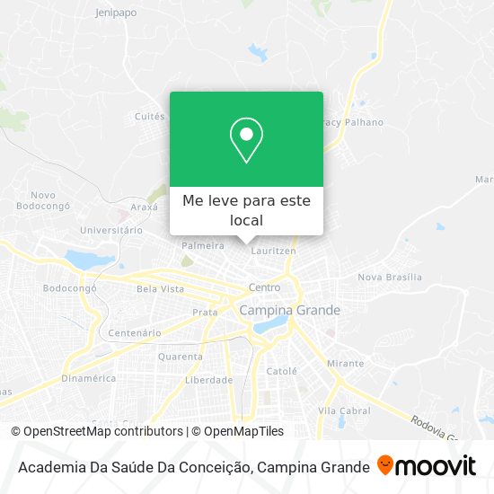 Academia Da Saúde Da Conceição mapa