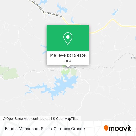 Escola Monsenhor Salles mapa