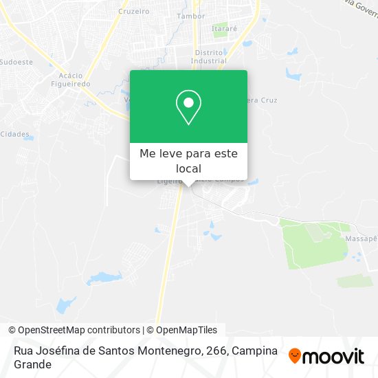 Rua Joséfina de Santos Montenegro, 266 mapa
