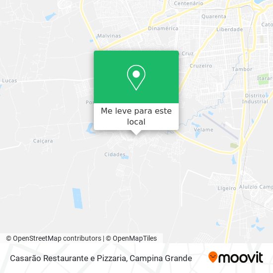 Casarão Restaurante e Pizzaria mapa
