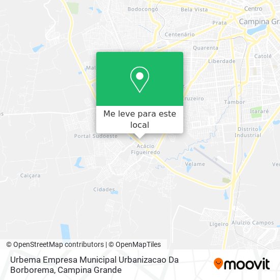 Urbema Empresa Municipal Urbanizacao Da Borborema mapa