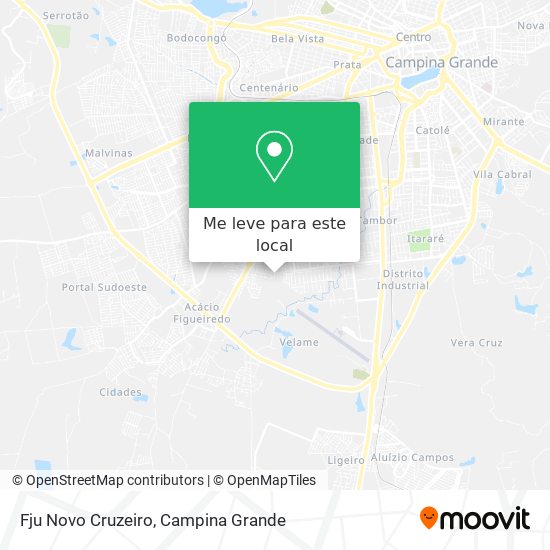 Fju Novo Cruzeiro mapa