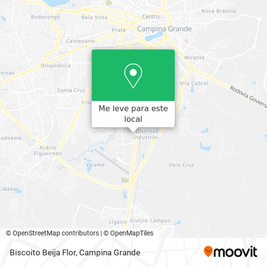 Biscoito Beija Flor mapa