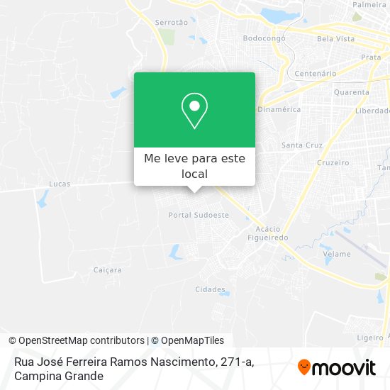 Rua José Ferreira Ramos Nascimento, 271-a mapa