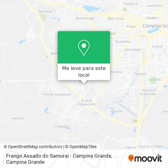 Frango Assado do Samurai - Campina Grande mapa