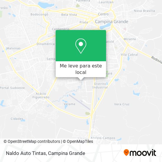 Naldo Auto Tintas mapa