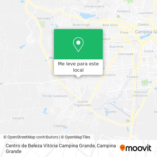 Centro de Beleza Vitória Campina Grande mapa