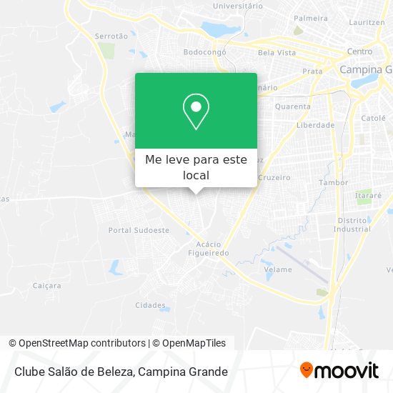 Clube Salão de Beleza mapa