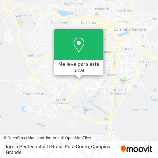 Igreja Pentecostal O Brasil Para Cristo mapa