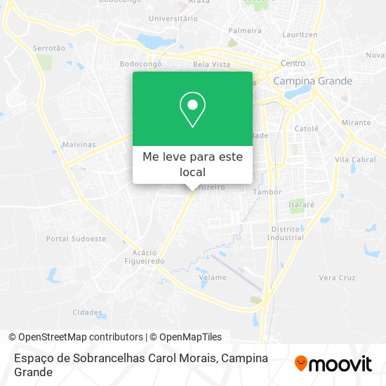 Espaço de Sobrancelhas Carol Morais mapa