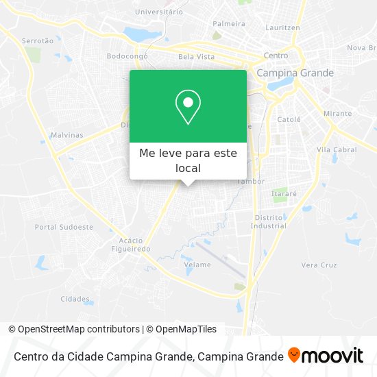Centro da Cidade Campina Grande mapa