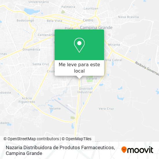 Nazaria Distribuidora de Produtos Farmaceuticos mapa