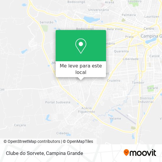 Clube do Sorvete mapa