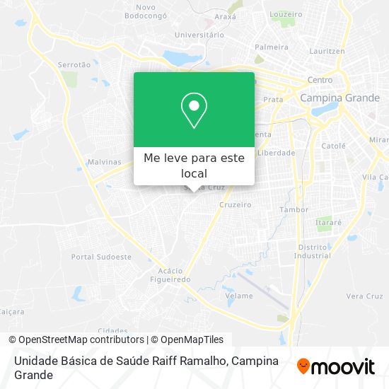 Unidade Básica de Saúde Raiff Ramalho mapa