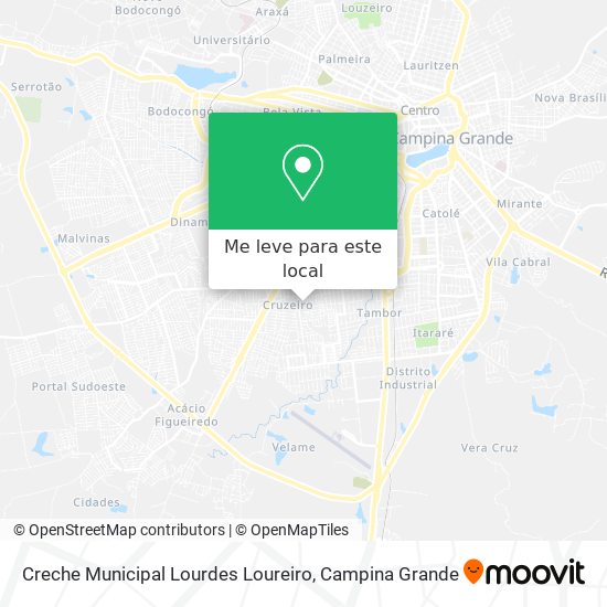Creche Municipal Lourdes Loureiro mapa