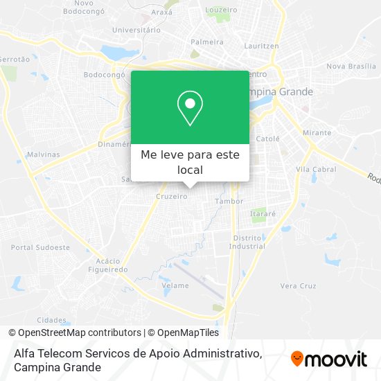 Alfa Telecom Servicos de Apoio Administrativo mapa