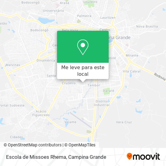 Escola de Missoes Rhema mapa