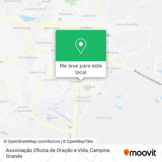 Associação Oficina de Oração e Vida mapa