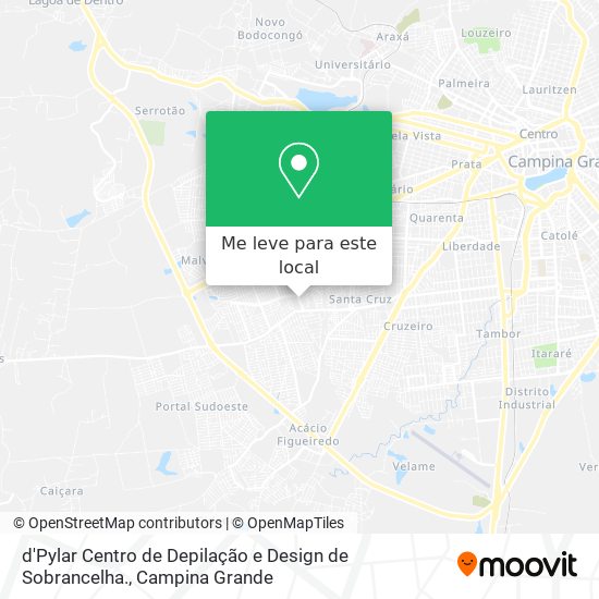 d'Pylar Centro de Depilação e Design de Sobrancelha. mapa