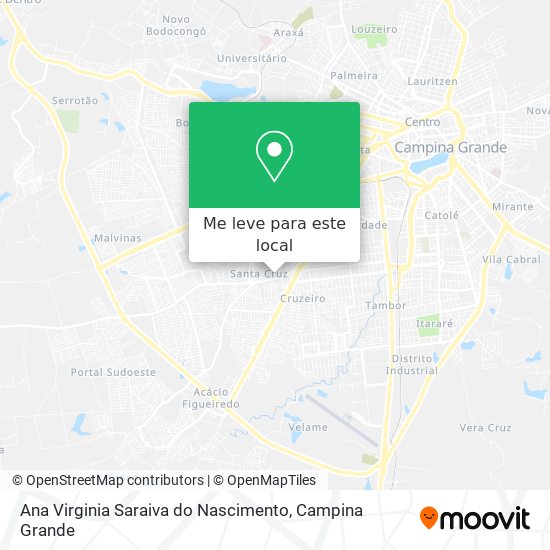 Ana Virginia Saraiva do Nascimento mapa